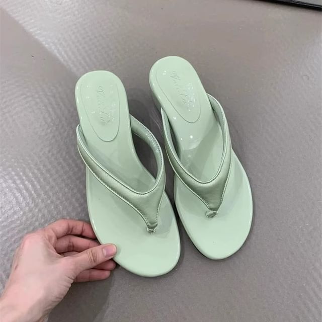 Thong Wedge Platform Sandals