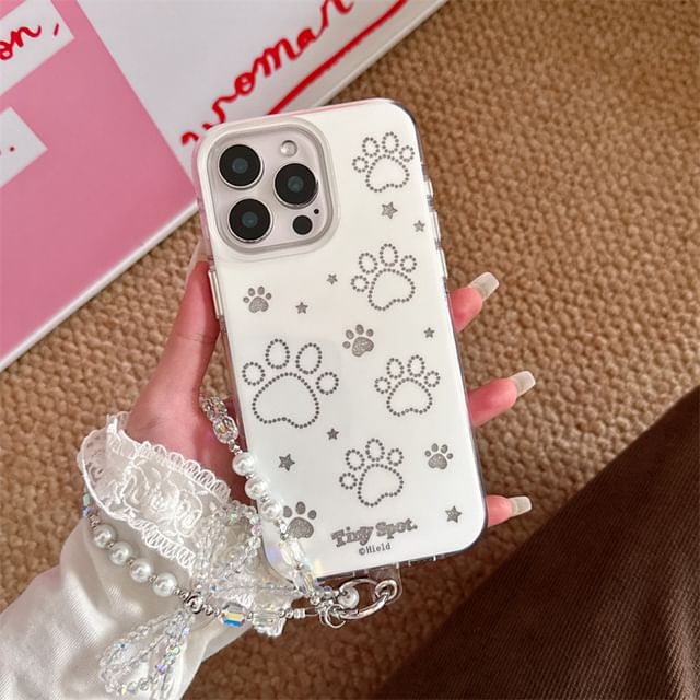 Set / Dog Case Phone Paw Strap