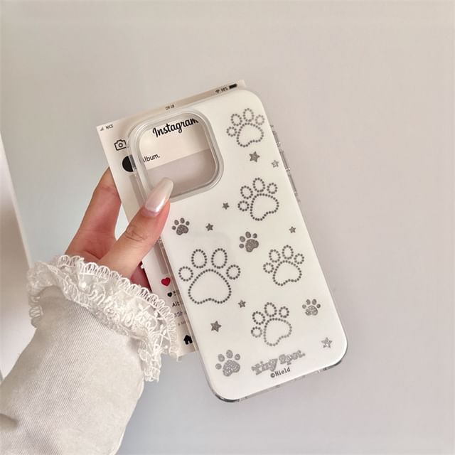Set / Dog Case Phone Paw Strap