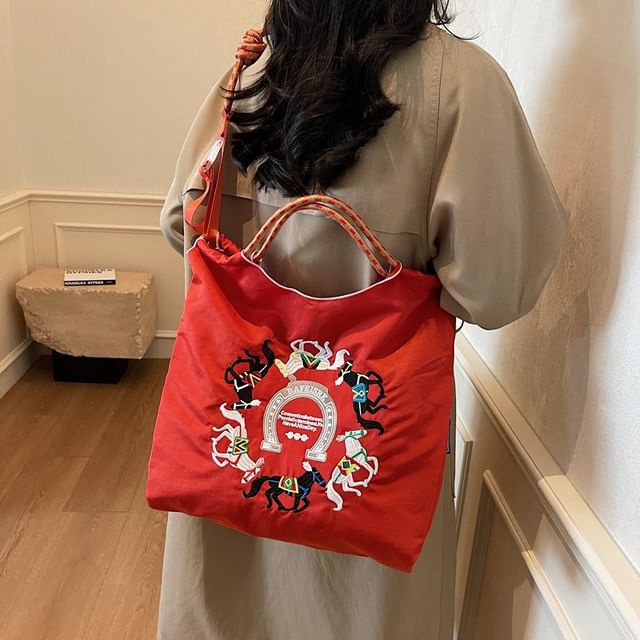 Crossbody Horse Bag Embroidered