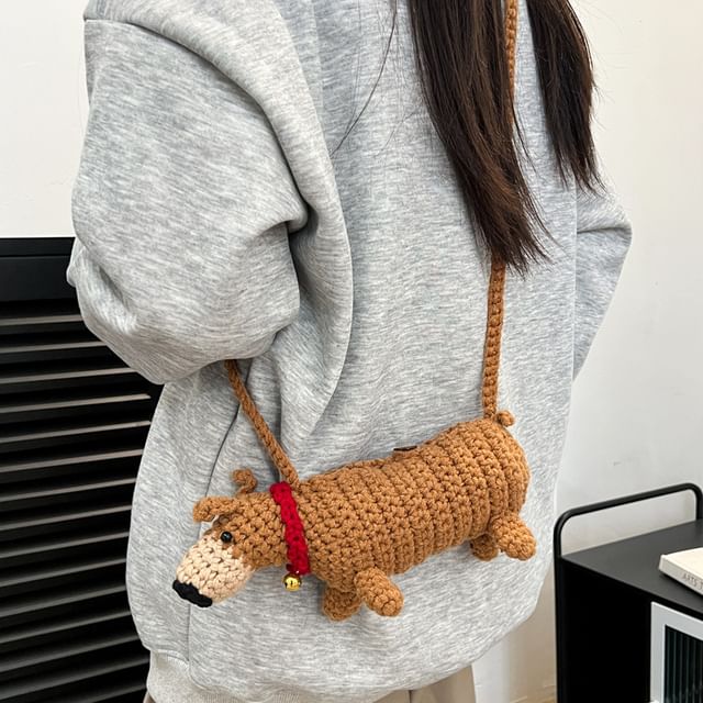 Bag Knit Dog Crossbody