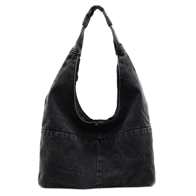 Washed Bag Denim Shoulder