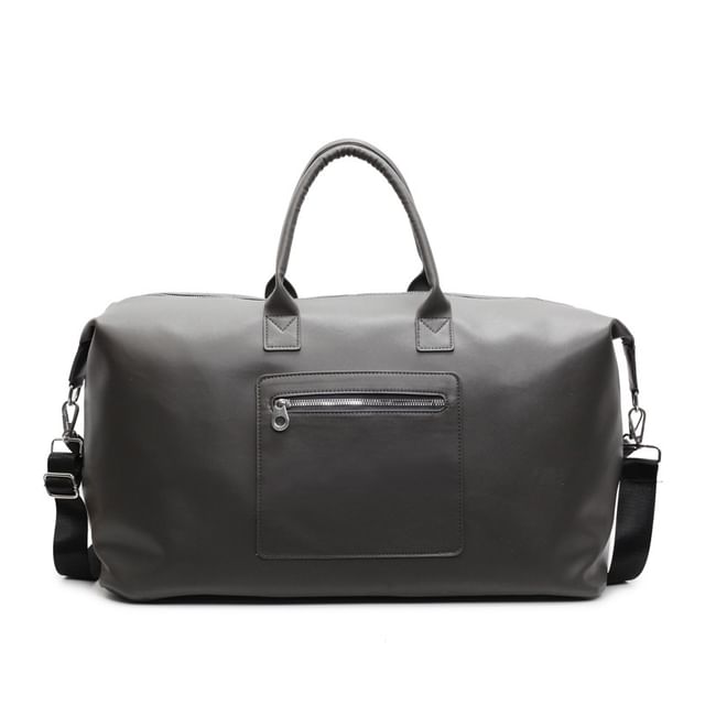 Leather Handle Crossbody Bag Faux Top