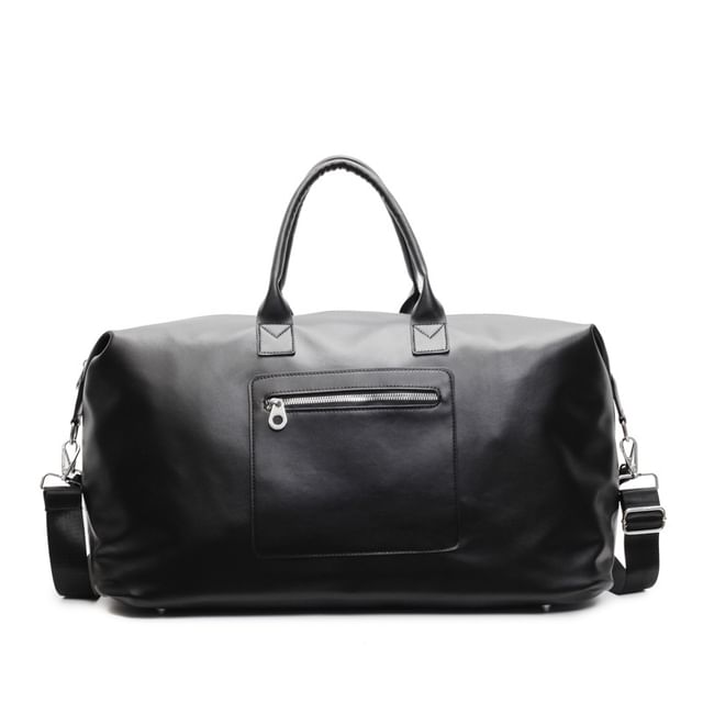 Leather Handle Crossbody Bag Faux Top