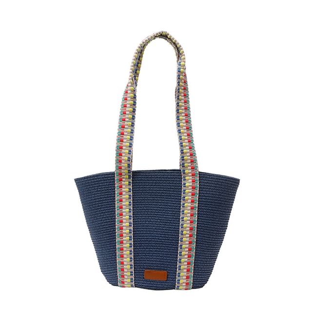 Woven Pattern Tote Strap Bag