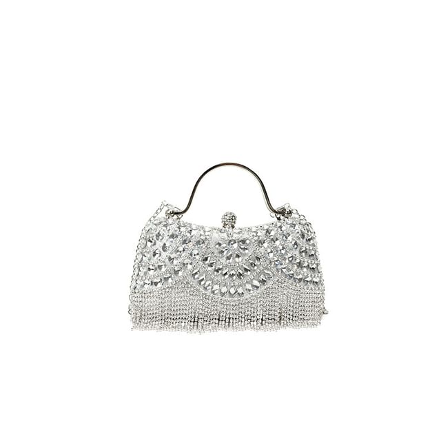 Chain Tasseled Bag Rhinestone Crossbody