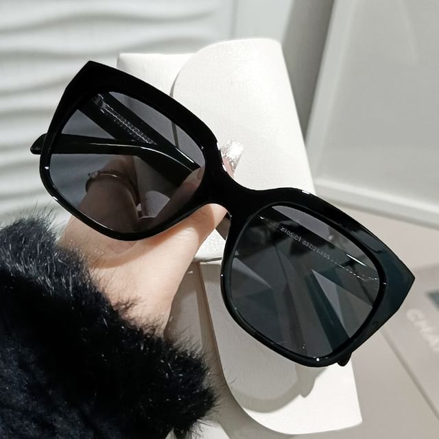 Square Sunglasses Plain Oversized