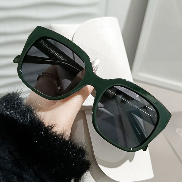 Square Sunglasses Plain Oversized
