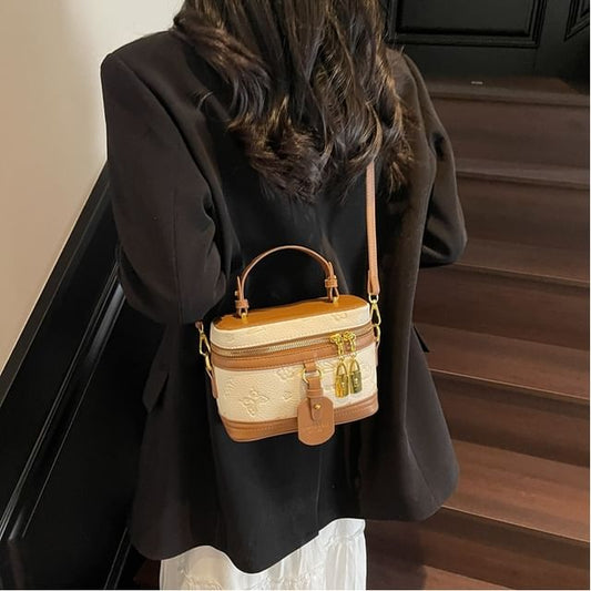 Bag Faux Crossbody Cartoon Print Leather