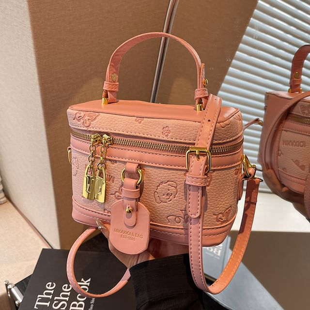 Bag Faux Crossbody Cartoon Print Leather