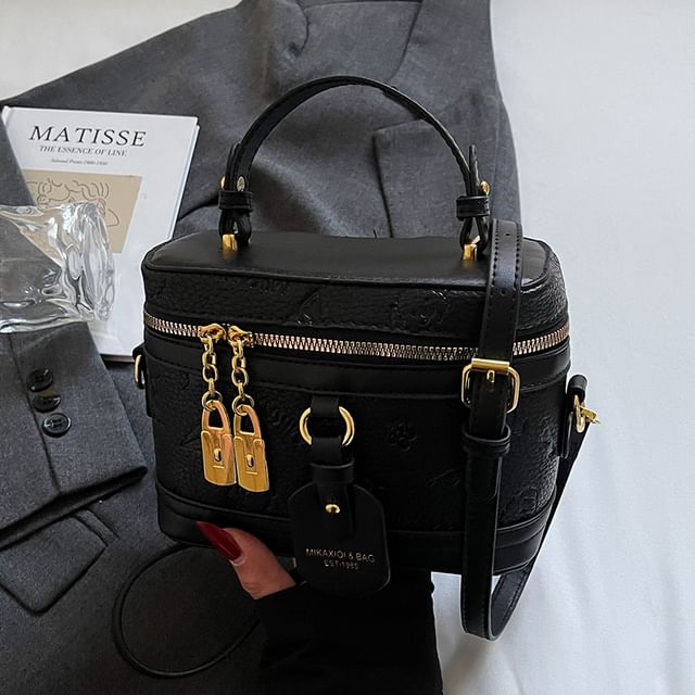 Bag Faux Crossbody Cartoon Print Leather