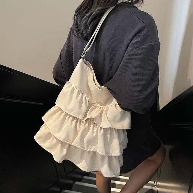 Bag Ruffle Plain Tote