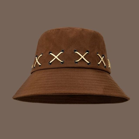 Cross Patterned Bucket Hat