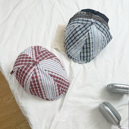 Cap Plaid Newsboy