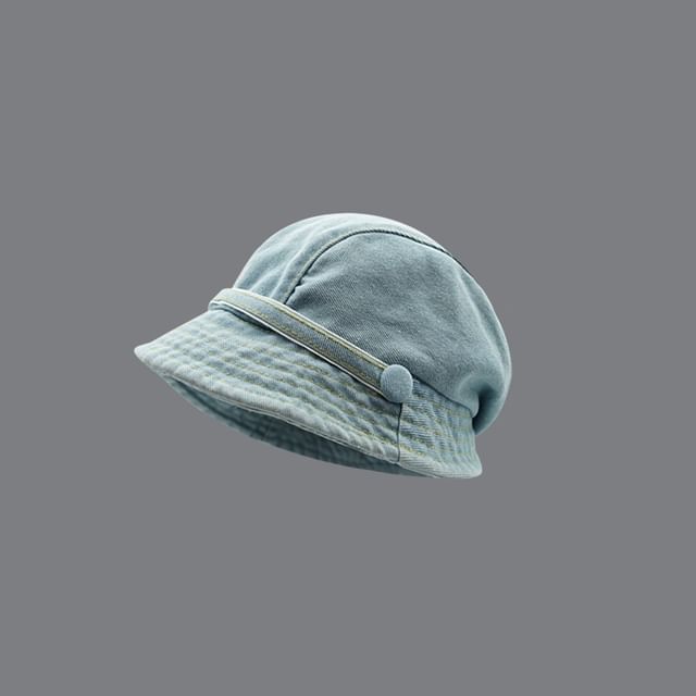 Denim Cloche Hat