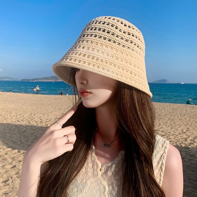 Cloche Hat Plain Straw