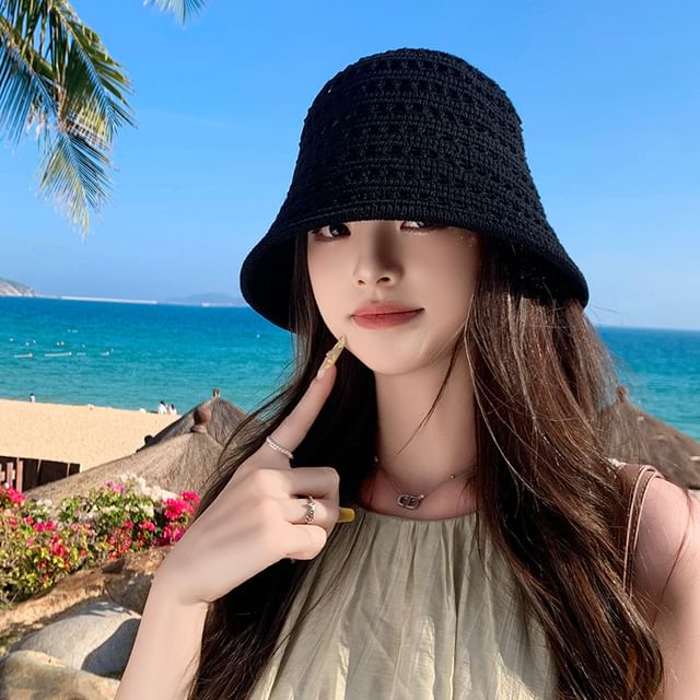 Cloche Hat Plain Straw