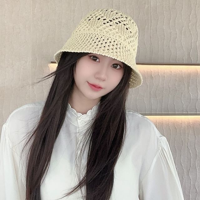 Hat Cloche Straw Plain