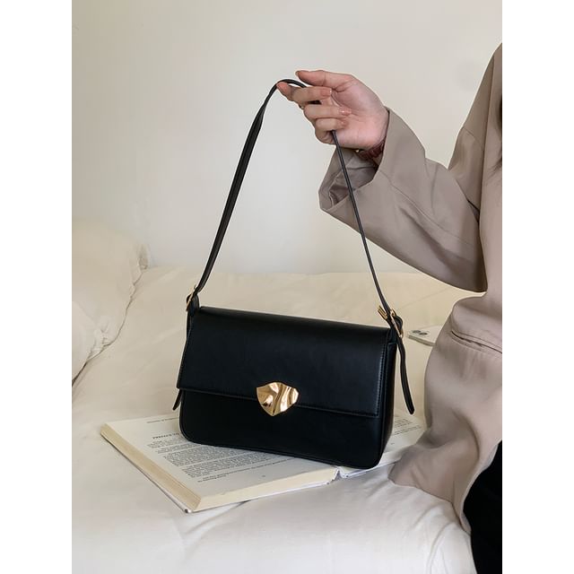 Leather Faux Bag Shoulder Flap