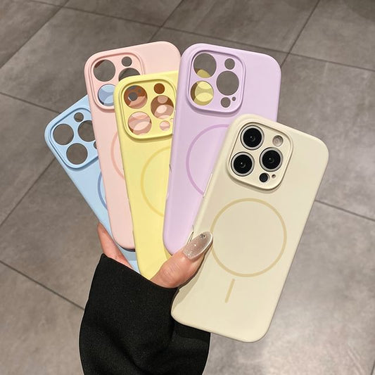 Case with Phone Magnetic MagSafe) Plain (Compatible