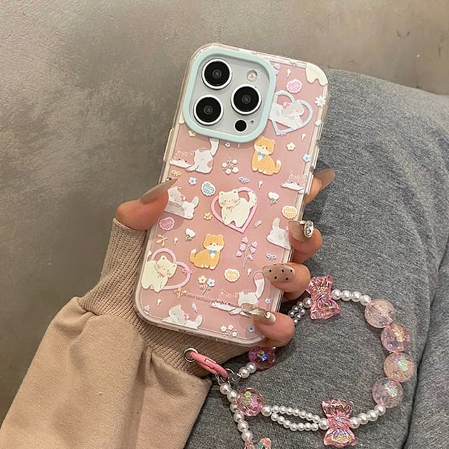 / Animal Strap Phone Set Case