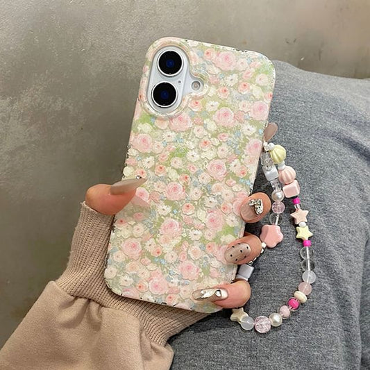 Set / Case Floral Phone Strap