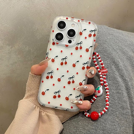 Phone Set Strap Cherry Case /