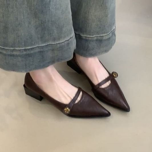 Heel Pumps Jane Pointed Mary Low