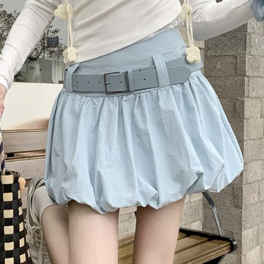 Skirt Belt Mini Waist High Set: Plain + Paperbag