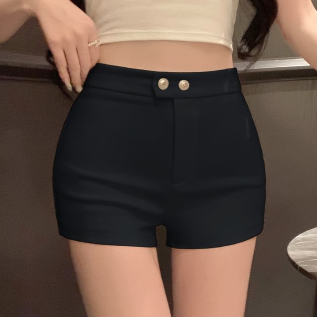 High Hot Waist Pants Plain