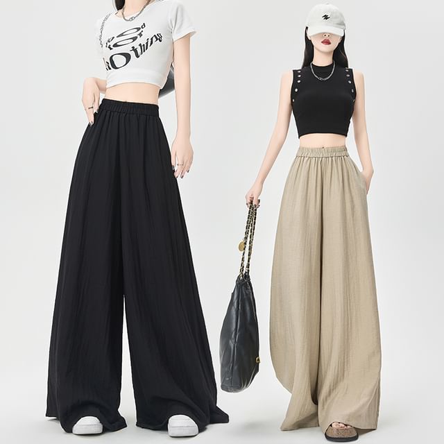 (Various Plain High Waist Designs) Culottes