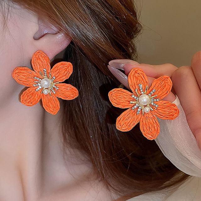 Tassel / Earring Alloy Hand Hamsa Droplet Chandelier