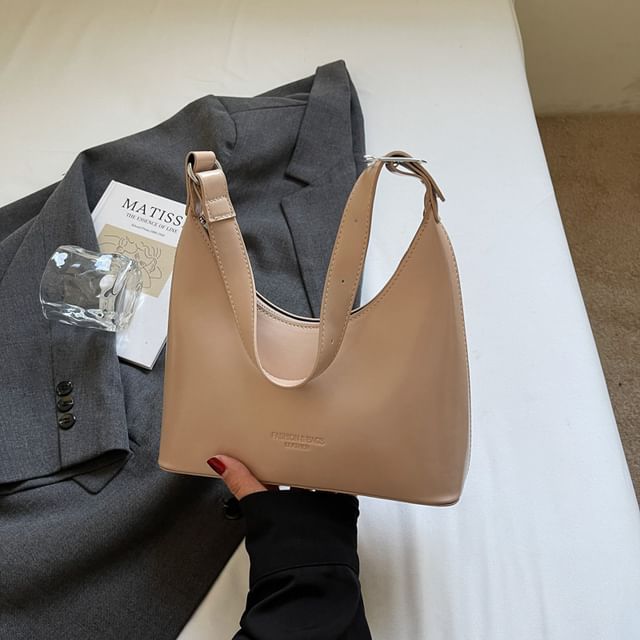 Faux Bag Lettering Shoulder Leather