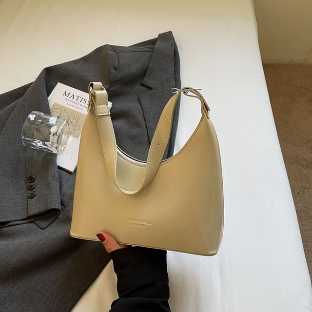 Faux Bag Lettering Shoulder Leather