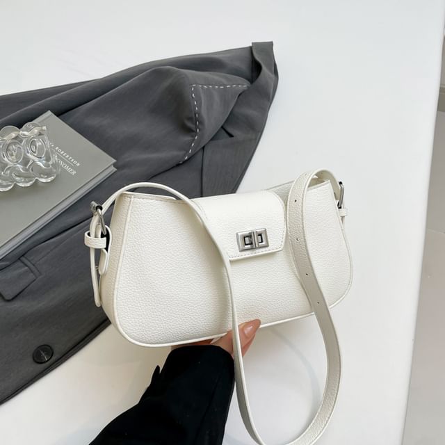 Faux Crossbody Leather Bag Flap