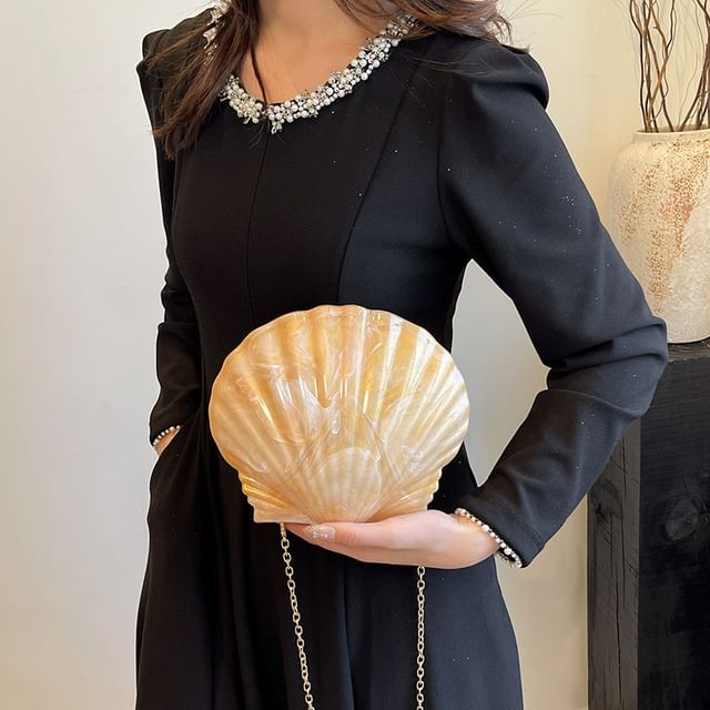 Strap Evening Shell Bag Chain