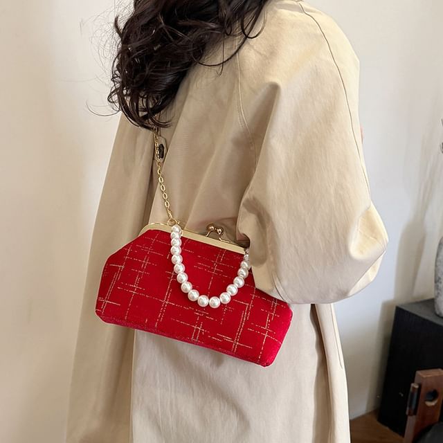 Bag Lock Strap Crossbody Chain Kiss Velvet