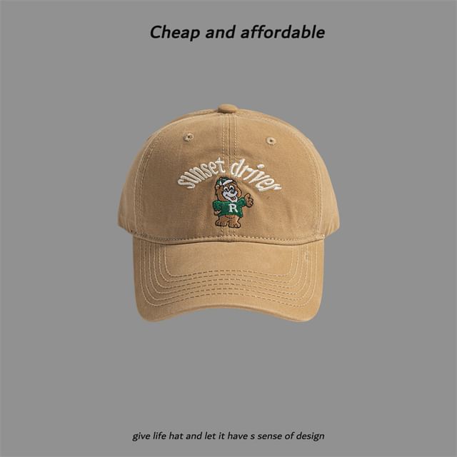 Cap Embroidered Bear