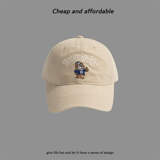 Cap Embroidered Bear