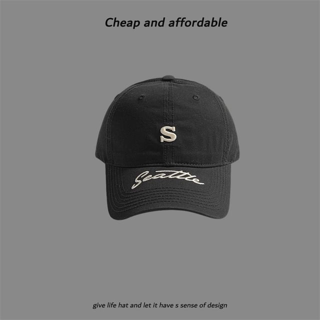 Letter Cap Embroidered