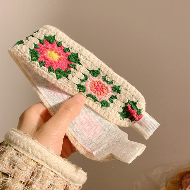Crochet Wide Patterned Headband