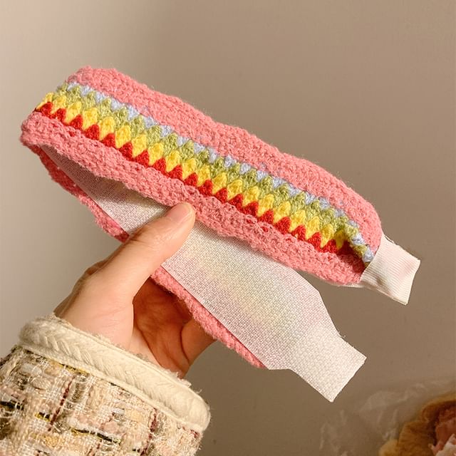 Crochet Wide Patterned Headband
