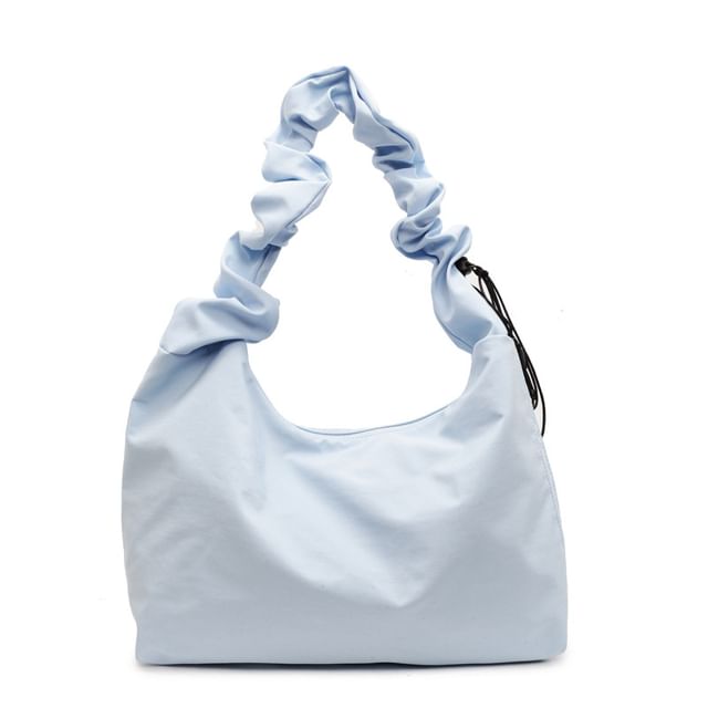 Plain Bag Tote Ruched