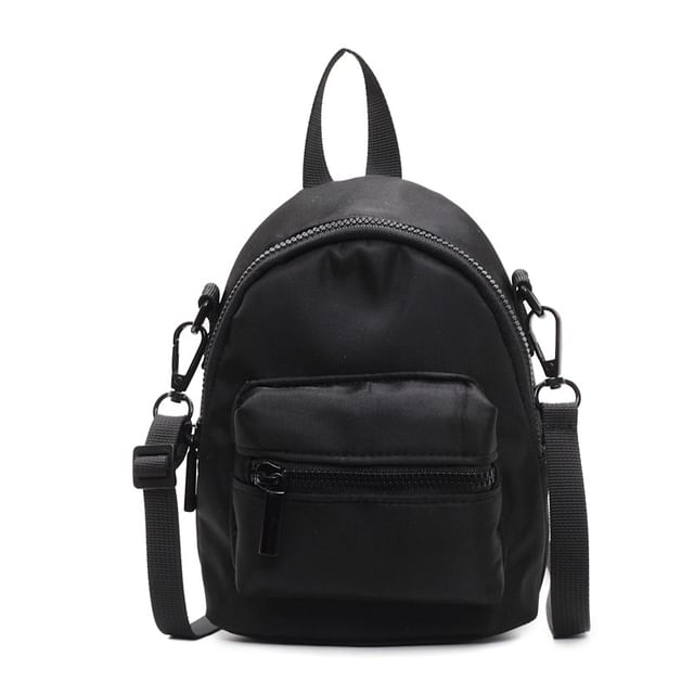 Backpack Plain Multi-Pocket