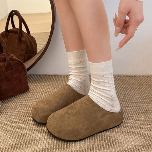 Plain Platform Mules