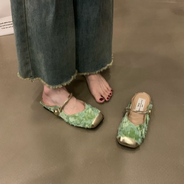 Toe Jane Mary Cap Mules