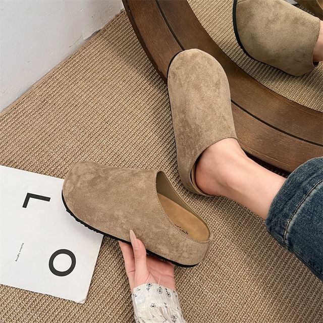 Plain Platform Mules