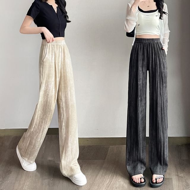 Wide Pants (Various Print Leg Designs) Waist Elastic