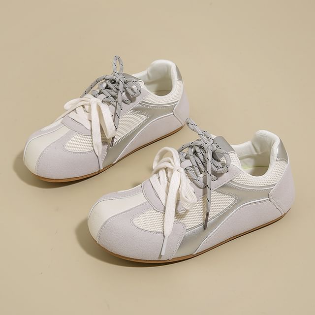 Mesh Platform Sneakers Panel
