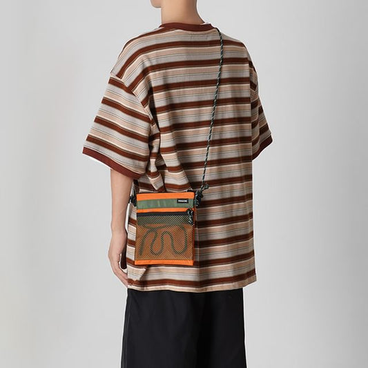 Panel Tone Crossbody Mesh Bag Two